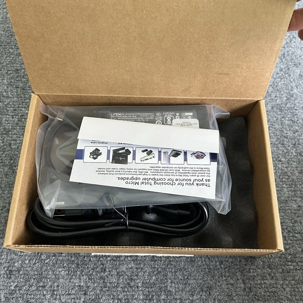 Total Micro 65W USB-C AC Adapter for Dell Laptops 492-BCBI-TM